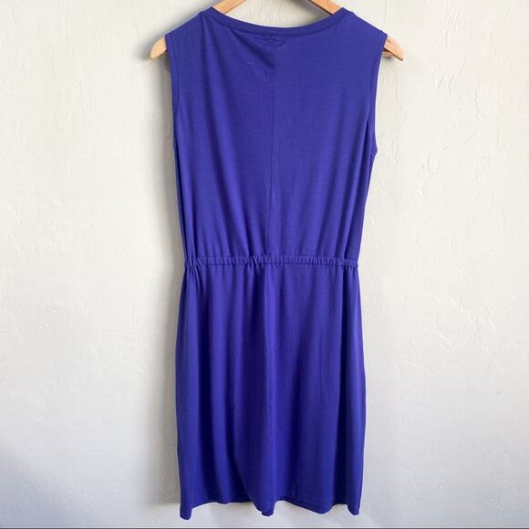 NWT Eileen Fisher Purple Soft‎ Jersey Athena Dress - Picture 3 of 5
